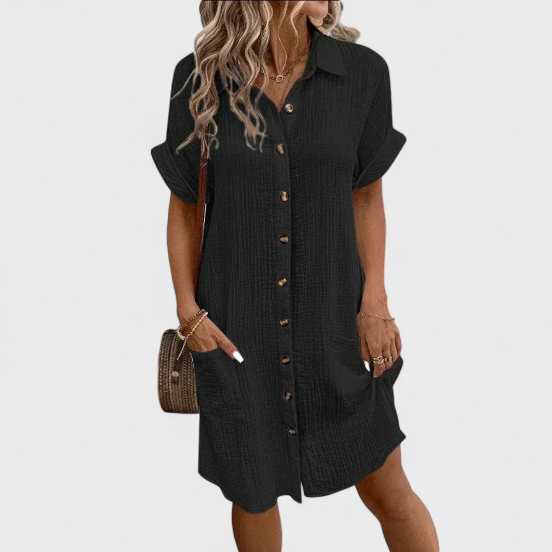 Emma | Handgefertigtes Leinenkleid für Damen