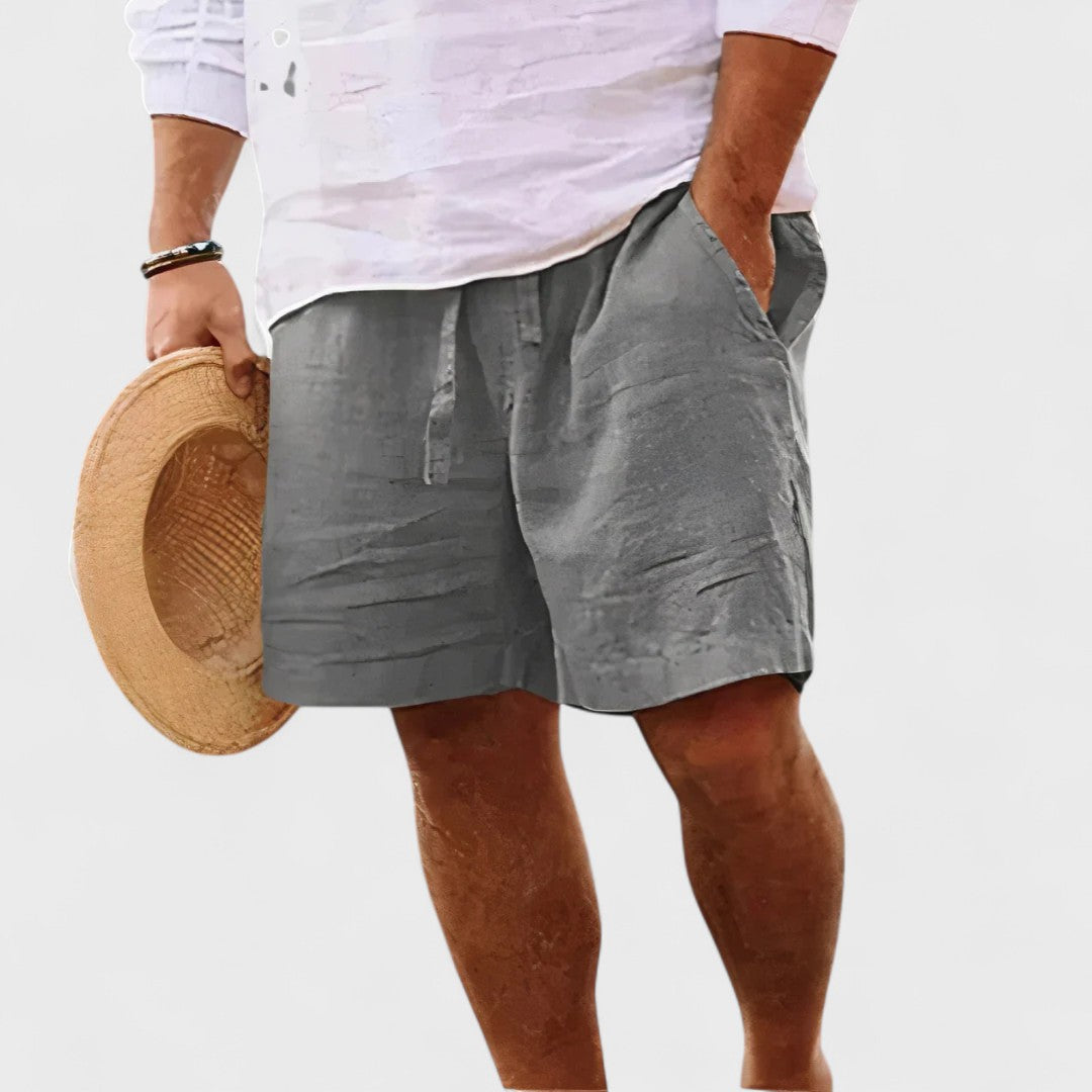 Zach | Handgefertigte Leinen-Shorts