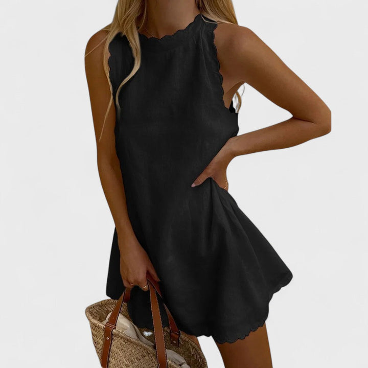 Bianca | Premium Kurz Kleid mit Stickerei