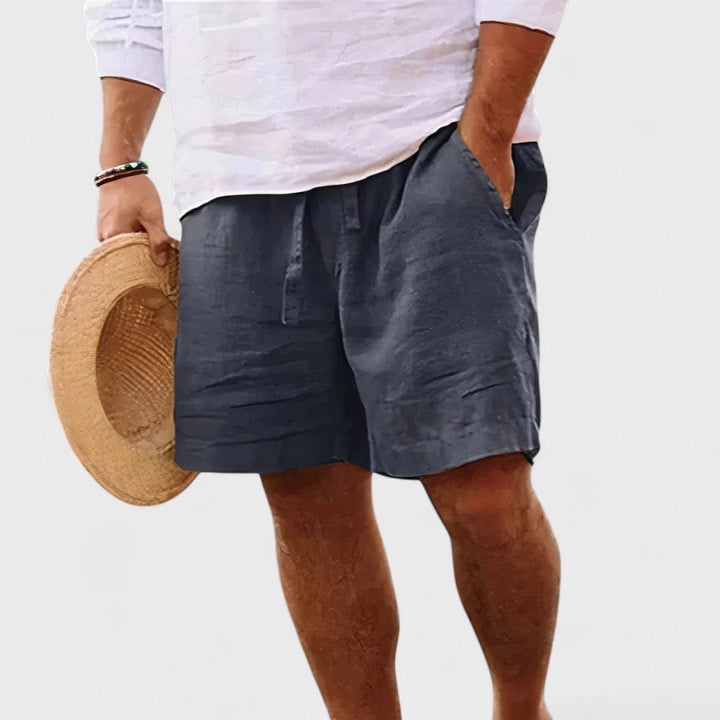 Zach | Handgefertigte Leinen-Shorts