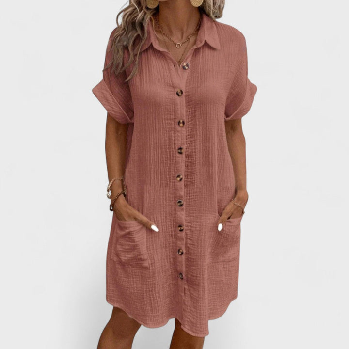 Emma | Handgefertigtes Leinenkleid für Damen