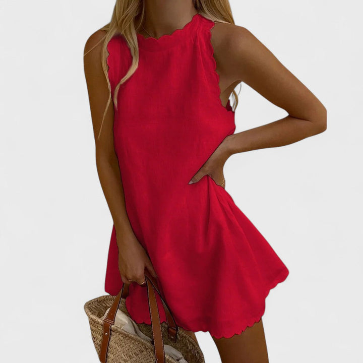 Bianca | Premium Kurz Kleid mit Stickerei