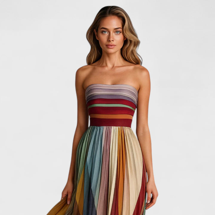 Isabel | Buntes ärmelloses Kleid