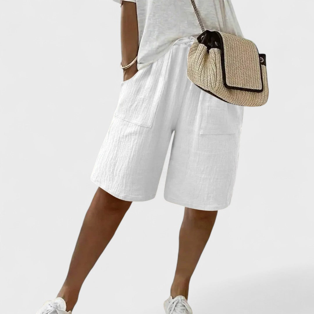 Mayalora | Damen Shorts aus Leinen und Baumwolle