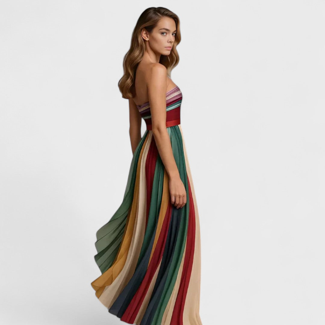 Isabel | Buntes ärmelloses Kleid