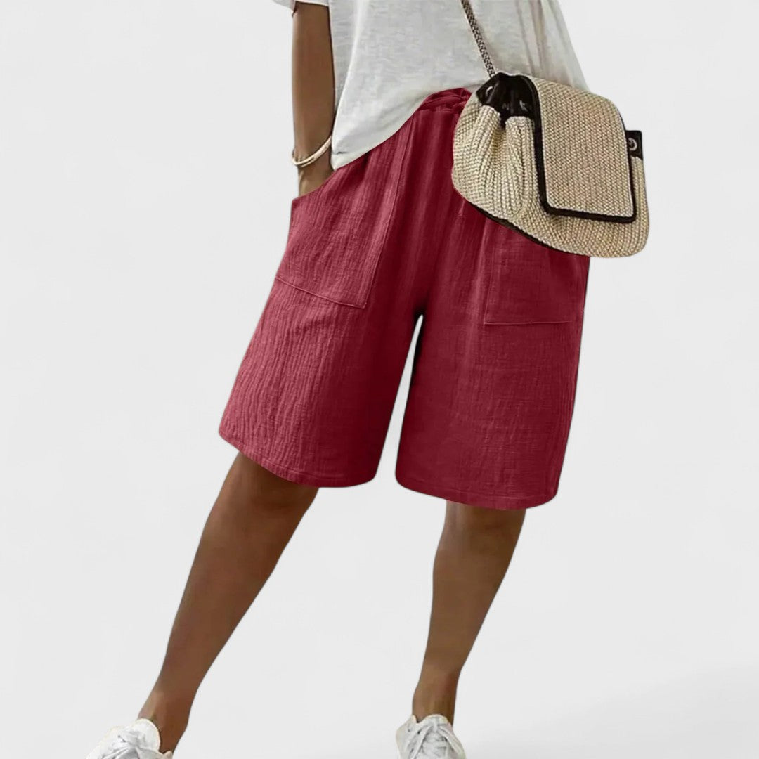 Mayalora | Damen Shorts aus Leinen und Baumwolle