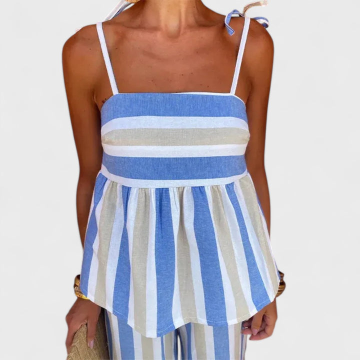 Hanne - Komplett Outfit mit Print-Hose für den Sommer