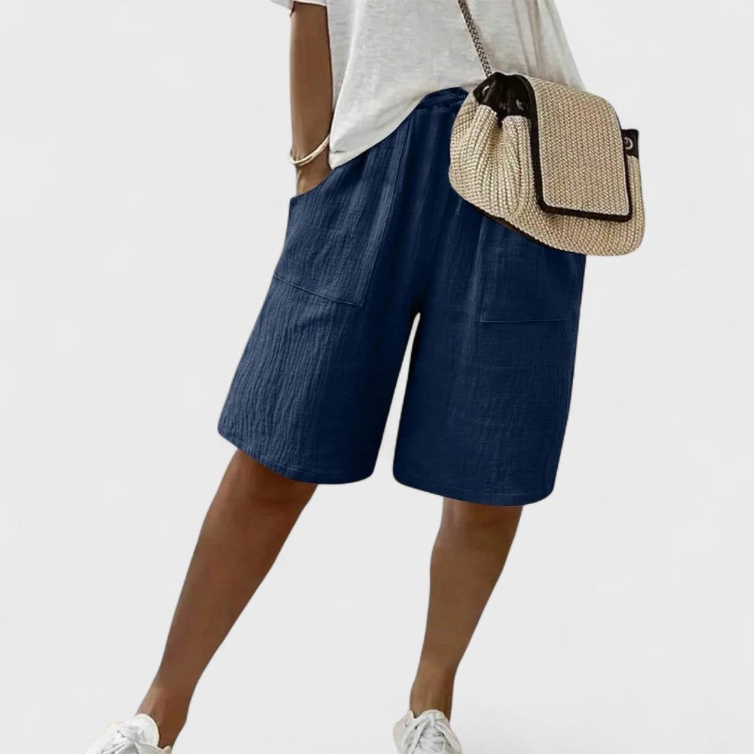 Mayalora | Damen Shorts aus Leinen und Baumwolle