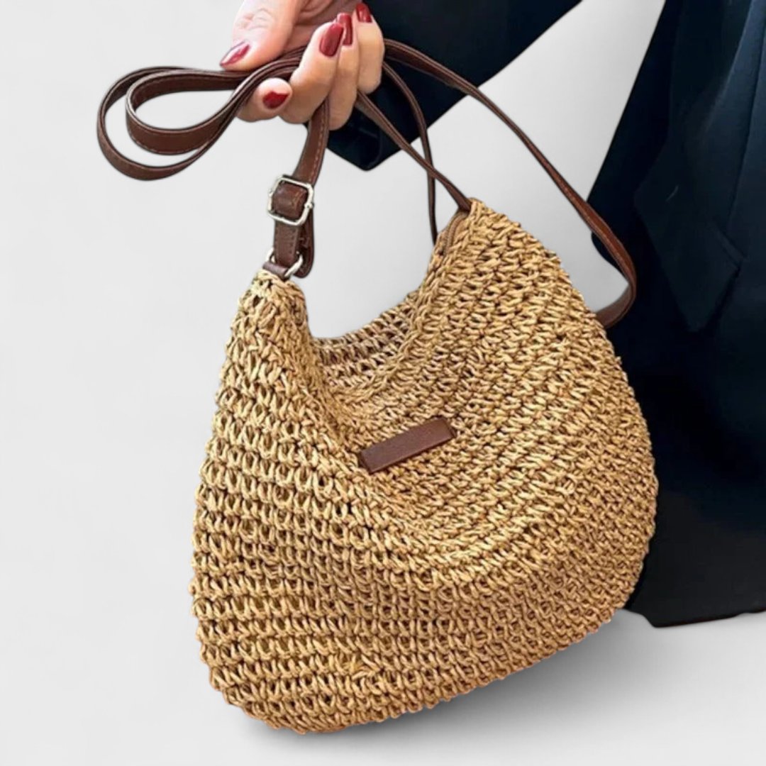 Frieda | Stroh Schultertasche