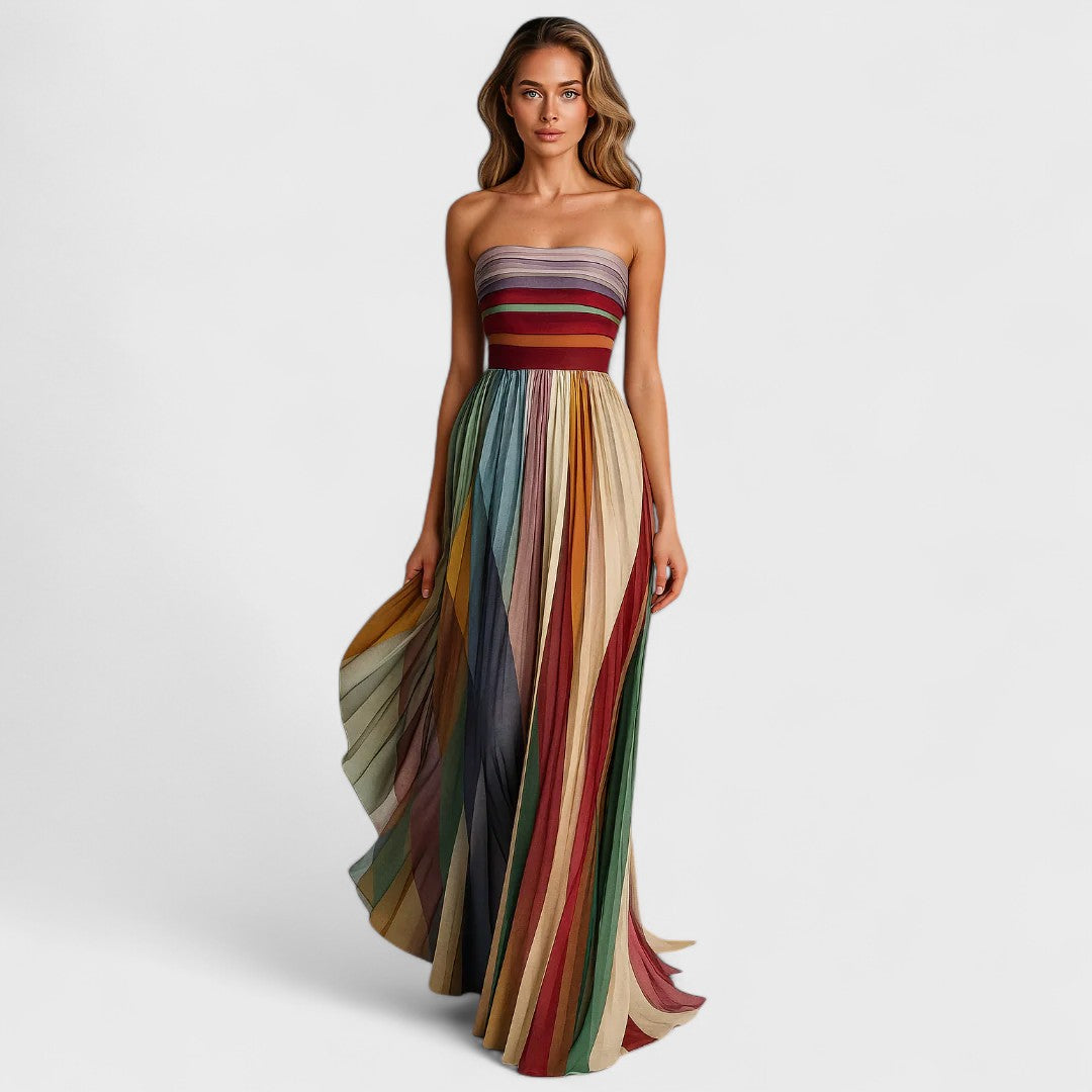Isabel | Buntes ärmelloses Kleid