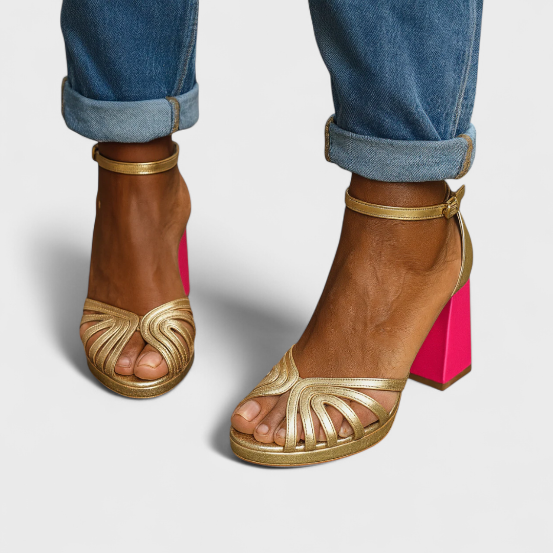 Olvira – Elegante Sandalen mit breitem Absatz