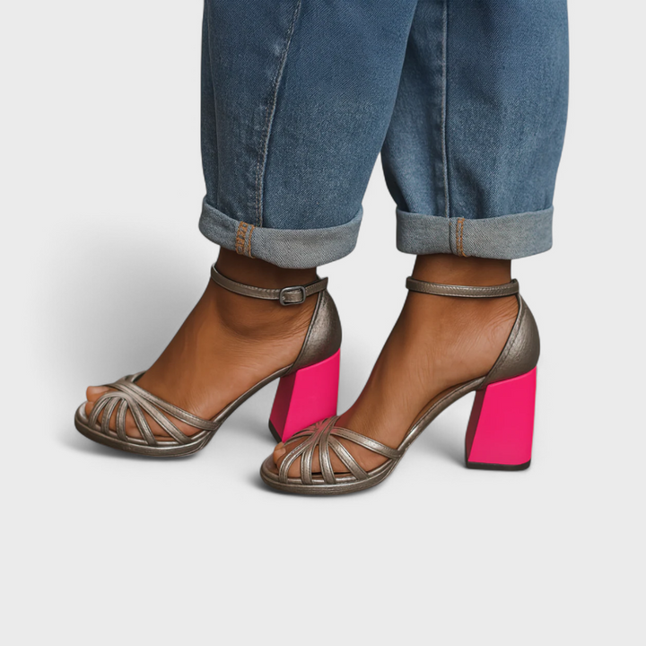 Ustira – Sandalen mit breitem Absatz