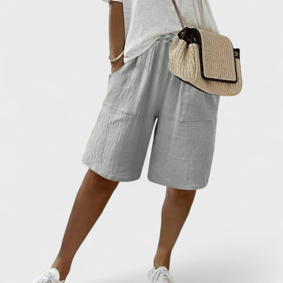 Mayalora | Damen Shorts aus Leinen und Baumwolle