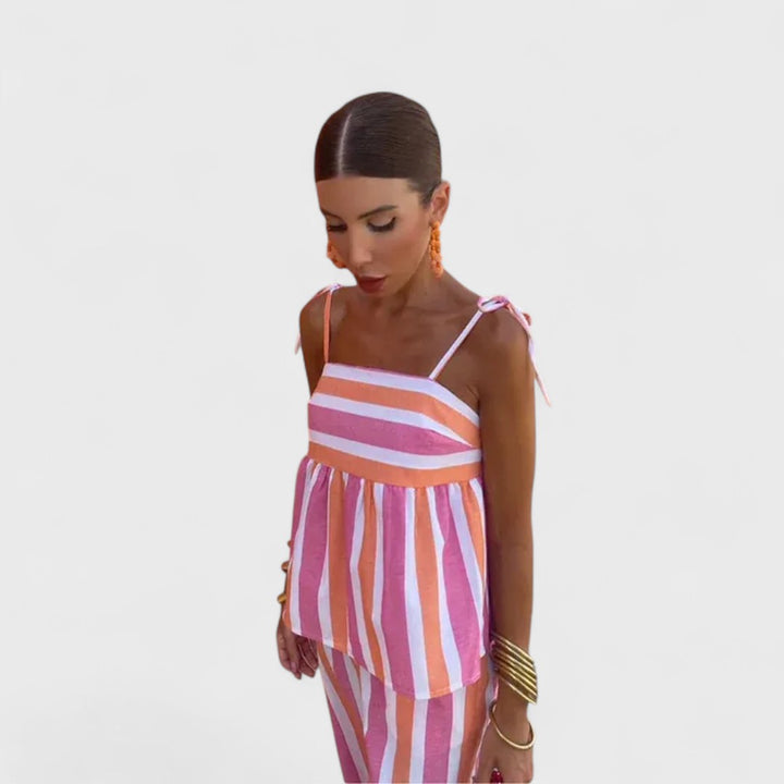 Hanne - Komplett Outfit mit Print-Hose für den Sommer