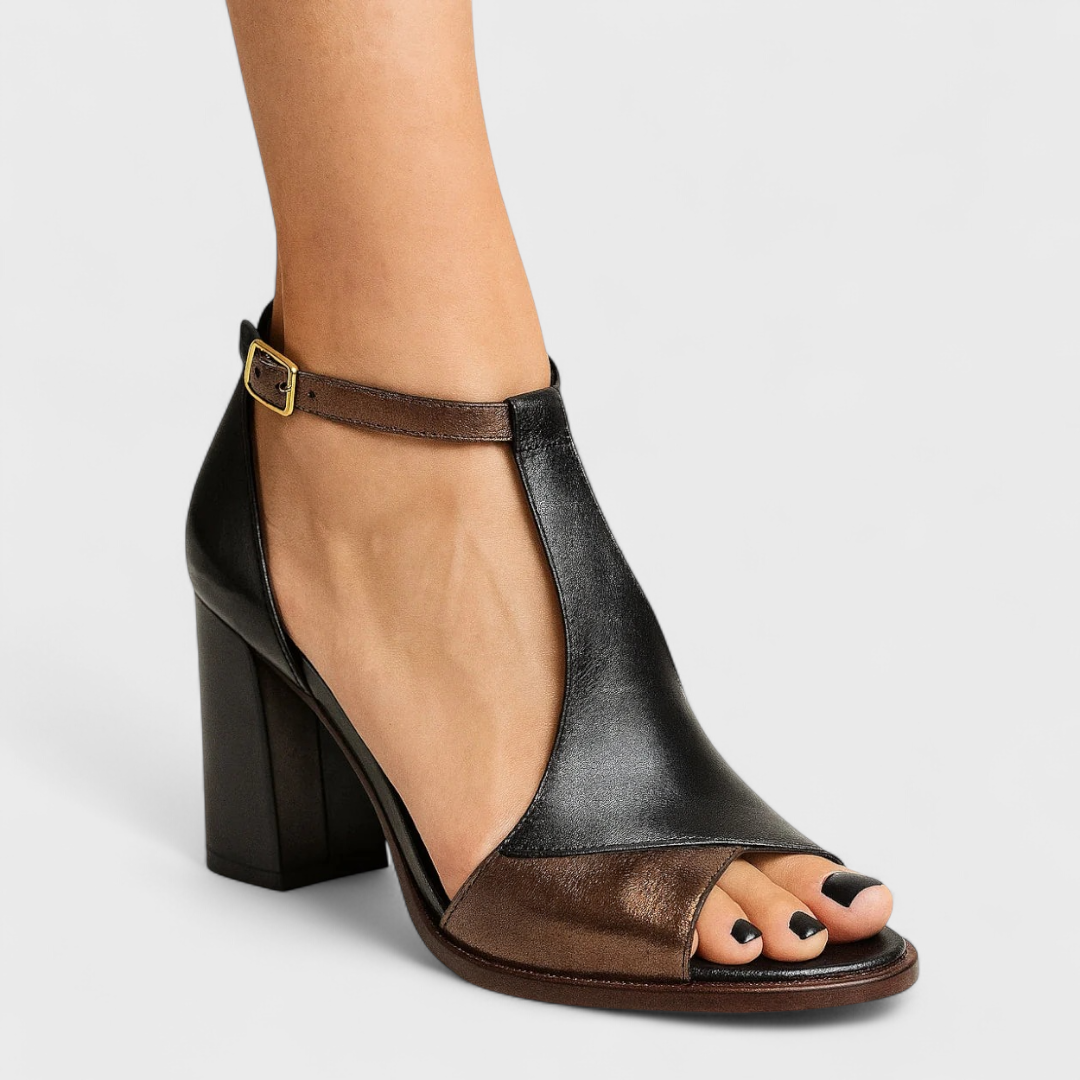 Ursiva – Sandalen mit breitem Absatz