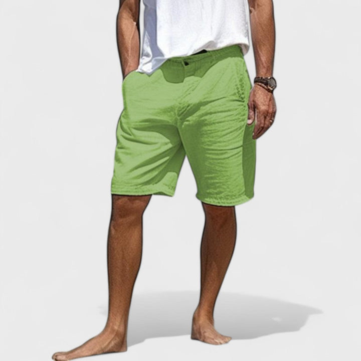 Fabrizio | Handgefertigte Herren Leinen Shorts im Stil