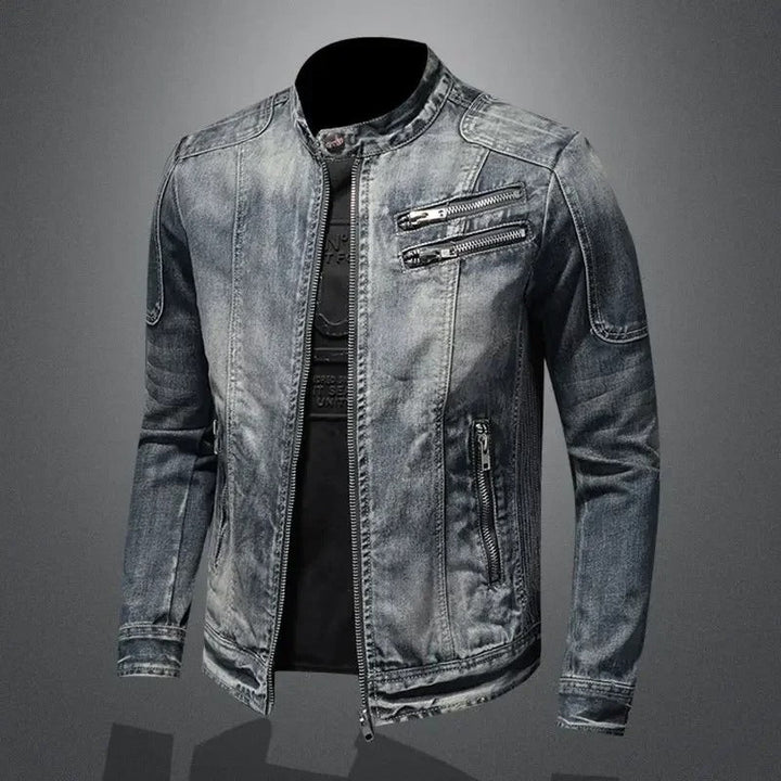 Aiden™ | Bikerjacke aus Denim