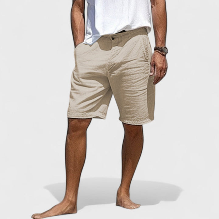 Fabrizio | Handgefertigte Herren Leinen Shorts im Stil