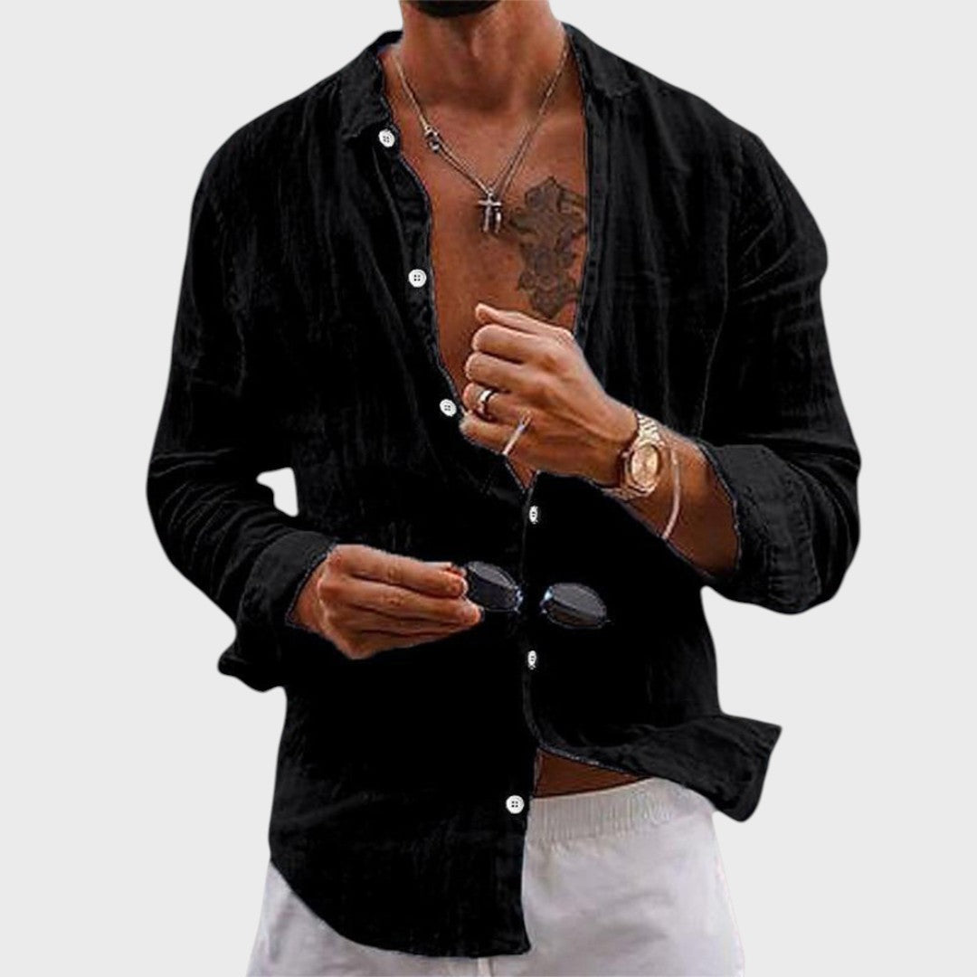 Marcello | Elegante Handgefertigte Leinenhemd