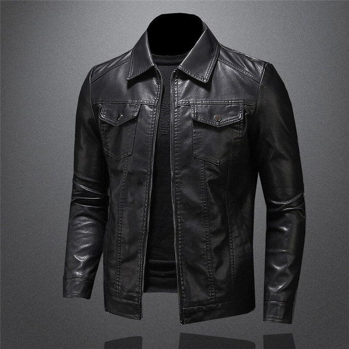 Simon | Herren Kunstlederjacke